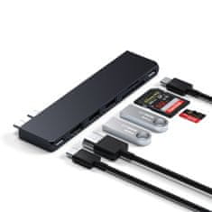 Satechi Pro Slim priključna stanica, 1xUSB4,1xHDMI,2xUSB-A,SD/MicroSD, crna (ST-HUCPHSD)