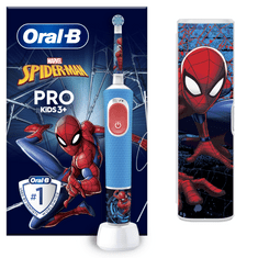 Oral-B Pro Kids 3+ Spiderman električna četkica za zube + putna torbica