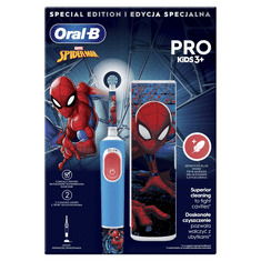 Oral-B Pro Kids 3+ Spiderman električna četkica za zube + putna torbica