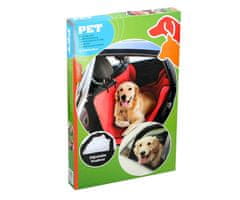PET Transport navlaka za stražnje sjedalo za prijevoz životinja, crna/plava/crvena