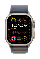 Apple Watch Ultra 2 GPS+Cellular ametni sat, 49 mm, kućište Titanium, remen Blue Alpine Loop Small (MREK3BS/A)