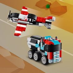 LEGO Creator 31146 kamion s ravnom platformom i helikopter