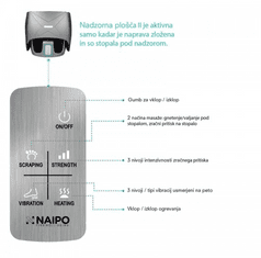 Naipo Shiatsu uređaj za masažu stopala MGF-3600