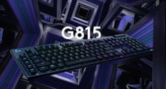 Logitech G815, LIGHTSYNC RGB, GL Linear, USB gaming tipkovnica, HR g.