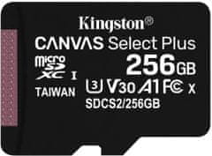 Kingston Canvas Select Plus memorijska kartica microSDXC 256 GB adapter