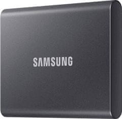 Samsung T7 SSD vanjski tvrdi disk, 2 TB, Type-C, sivi