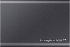 Samsung T7 SSD vanjski tvrdi disk, 2 TB, Type-C, sivi