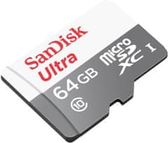 SanDisk Ultra MicroSDXC memorijska kartica, 64 GB, UHS-I