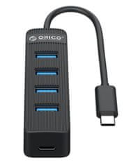 Orico TWC3-4A USB čvorište (hub), 4x USB 3.0, USB-C, 0,15 m, crno