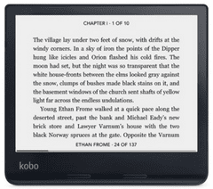 Kobo Sage e-čitač, 8, na dodir, 32 GB WiFi, crna (KO-N778-KU-BK-K-EP)