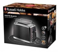 Russell Hobbs Matte Black toster za 2 kriške, crni