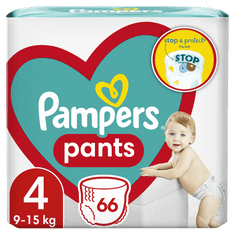 Pampers Pants pelene hlačice, Veličina 4, 9 -15 kg, 66 komada
