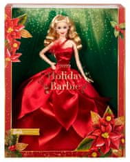 Mattel Božićna lutka Barbie 2022 Plavuša (HBY03)