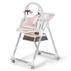 Kinderkraft LASTREE dječja blagovaonska stolica, ružičasta