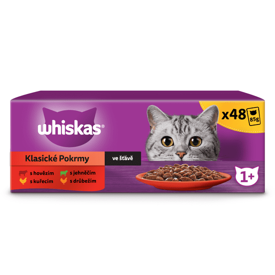 Whiskas vrećice, Classic Selection u soku, 48 x 85 g