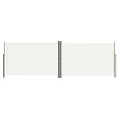 Vidaxl Uvlačiva bočna tenda krem 200 x 600 cm