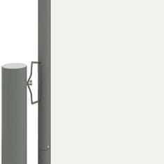 Vidaxl Uvlačiva bočna tenda krem 220 x 1200 cm