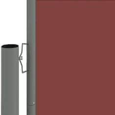 Vidaxl Uvlačiva bočna tenda smeđa 180 x 600 cm