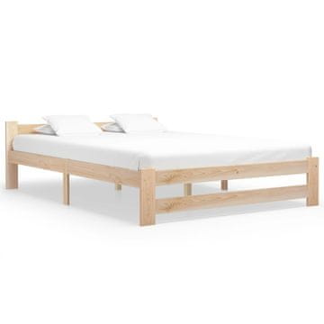 Vidaxl Okvir za krevet od punog borovog drva 120 x 200 cm