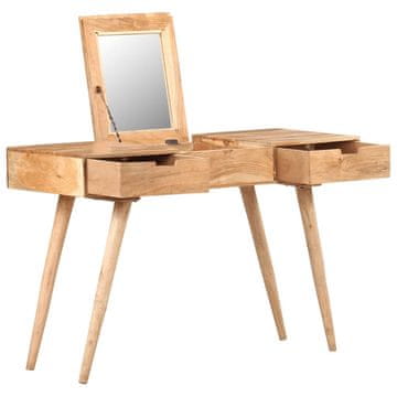 Vidaxl Toaletni stolić s ogledalom 112x45x76 cm Masivno drvo akacije