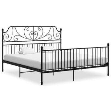 Vidaxl Okvir za krevet Crni metal 180 x 200 cm