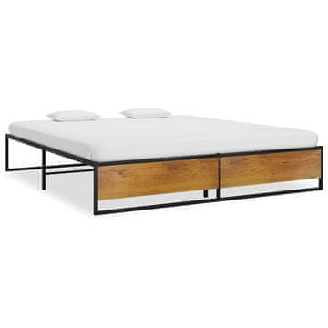 Vidaxl Okvir za krevet Crni metal 180 x 200 cm