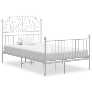 Vidaxl Okvir za krevet Bijeli metal 120 x 200 cm