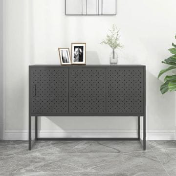Vidaxl Bočni ormarić antracit 105x35x75 cm čelik