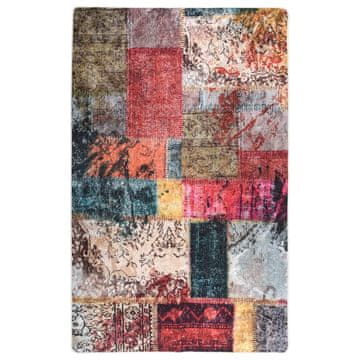 Vidaxl Perivi tepih od patchworka 160x230 cm višebojni