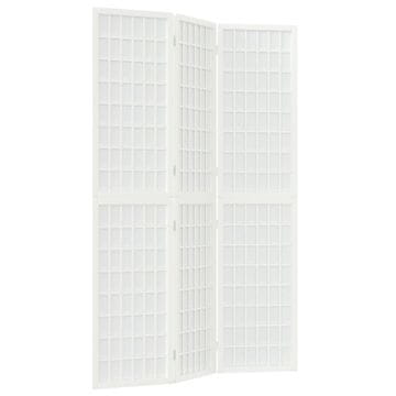 Vidaxl Sklopiva sobna pregrada 3 panela japanski stil 120x170cm bijela