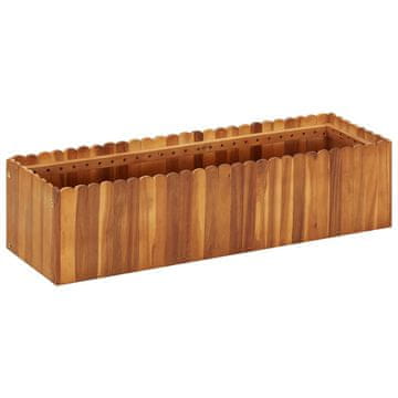Vidaxl Uzdignuta vrtna žardinjera, 100x30x25 cm, masivno drvo akacije