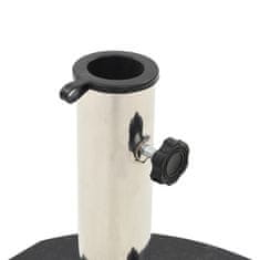 Vidaxl Stalak za suncobran od granita 28,5 kg okrugli crni