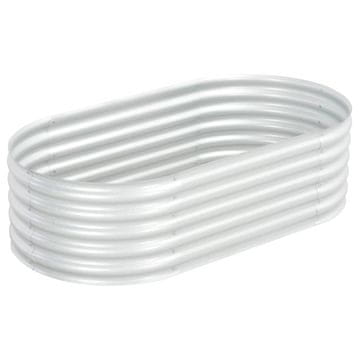 Vidaxl Vrtna sadilica od pocinčanog čelika 160 x 80 x 44 cm srebrna