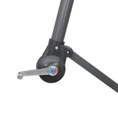 Vidaxl Viseći suncobran bordo 3 m s aluminijskim stupom