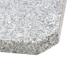 Vidaxl Granitni suncobran težine 25 kg kvadratni sivi
