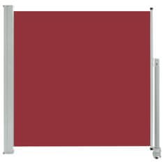 Vidaxl Uvlačiva bočna tenda za terasu 160 x 300 cm crvena