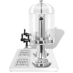 Vidaxl Dvostruki Dispenzer za Sok Nehrđajući Čelik 2 x 8 L