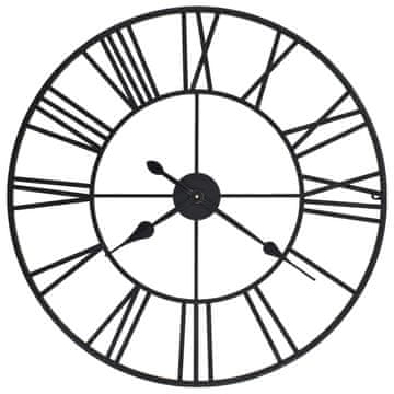 Vidaxl Zidni sat, kvarcni mehanizam, vintage, metalni, 80 cm, XXL