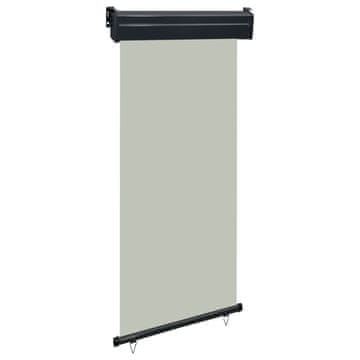 Vidaxl Bočna tenda za balkon 100 x 250 cm siva