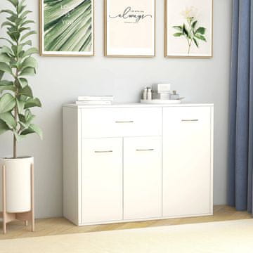 Vidaxl Ormarić, bijeli, 88x30x70 cm, materijal na bazi drva
