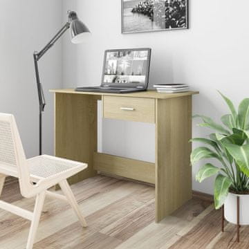 Vidaxl Radni stol, hrast Sonoma, 100x50x76 cm, iverica
