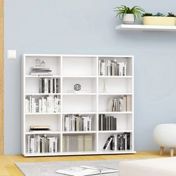 Vidaxl Ormarić za CD-ove Bijeli 102x23x89,5 cm