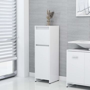 Vidaxl Kupaonski ormarić, bijeli, 30x30x95 cm, materijal na bazi drva