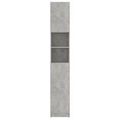 Vidaxl Kupaonski ormarić boja betona 32x25,5x190 cm konstruirano drvo