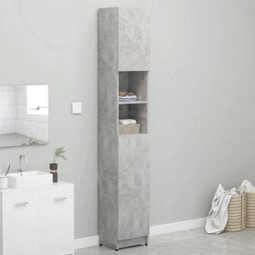Vidaxl Kupaonski ormarić Betonsko-sivi 32x25,5x190 cm Iverica