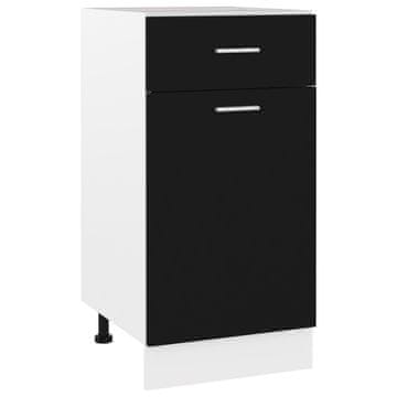 Vidaxl Ormarić s ladicom Crni 40x46x81,5 cm Iverica