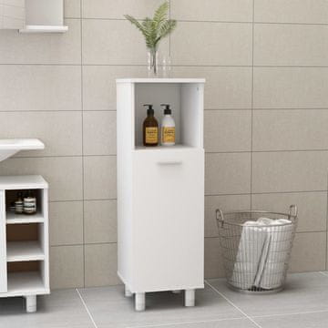 Vidaxl Kupaonski ormarić, bijeli, 30x30x95 cm, materijal na bazi drva