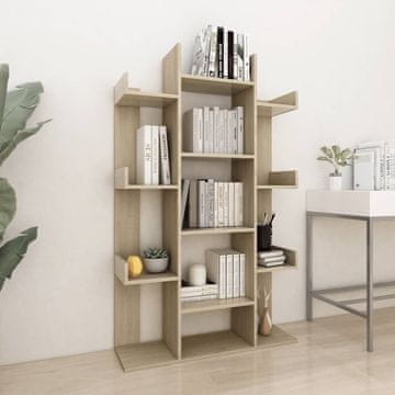 Vidaxl Polica za knjige, Sonoma hrast, 86x25,5x140 cm
