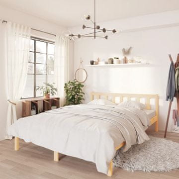 Vidaxl Okvir za krevet od punog borovog drva 160x200 cm