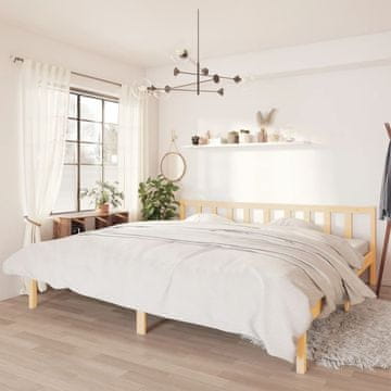Vidaxl Okvir za krevet od punog borovog drva 180x200 cm
